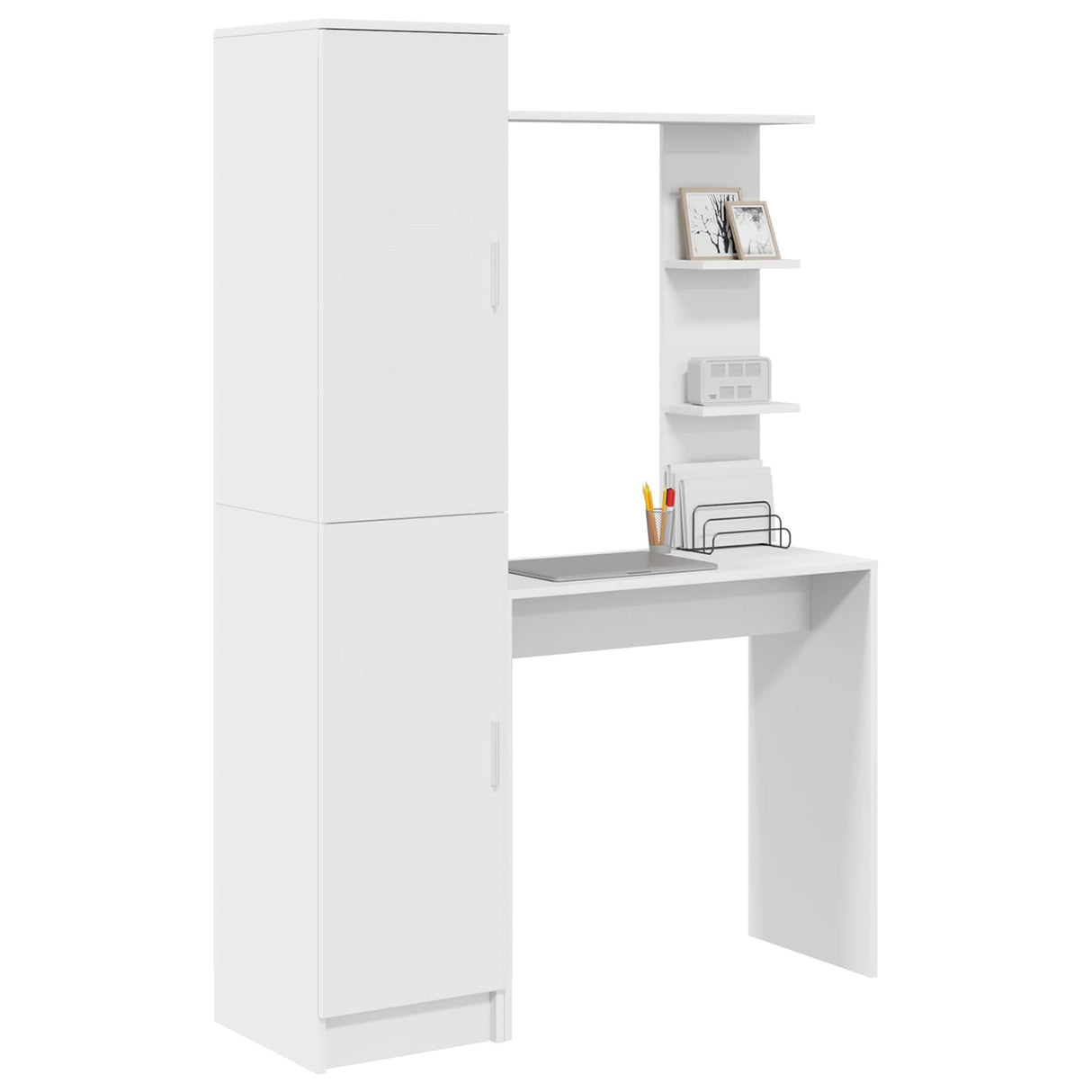 vidaXL Bureau 2 pcs Wit