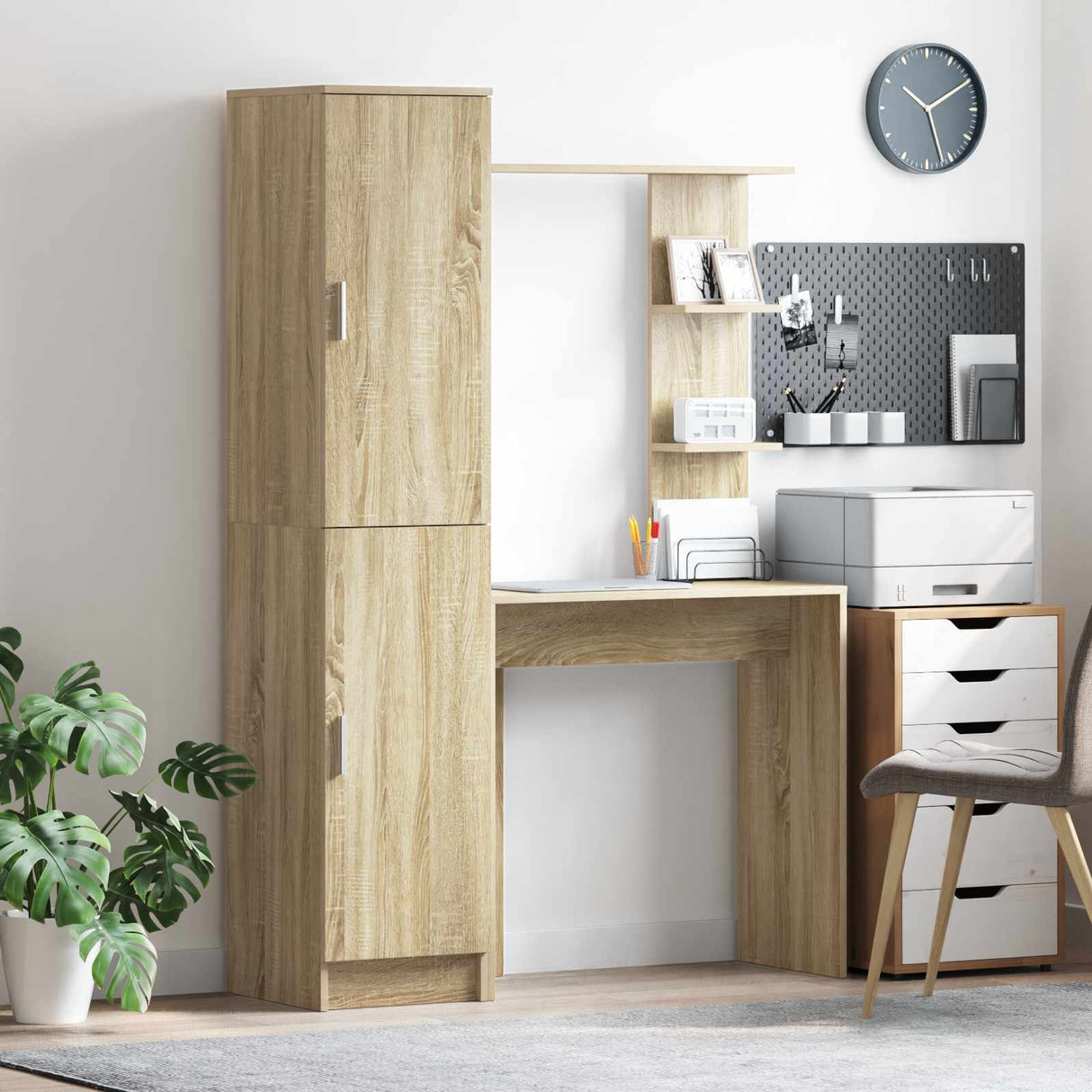 vidaXL Bureau 2 pcs Wit