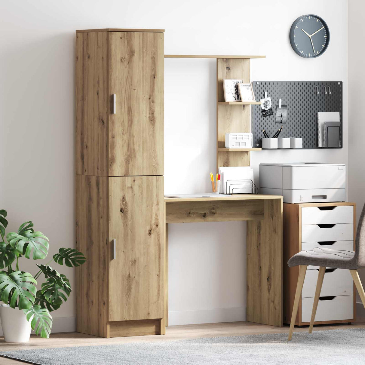 vidaXL Bureau 2 pcs Wit