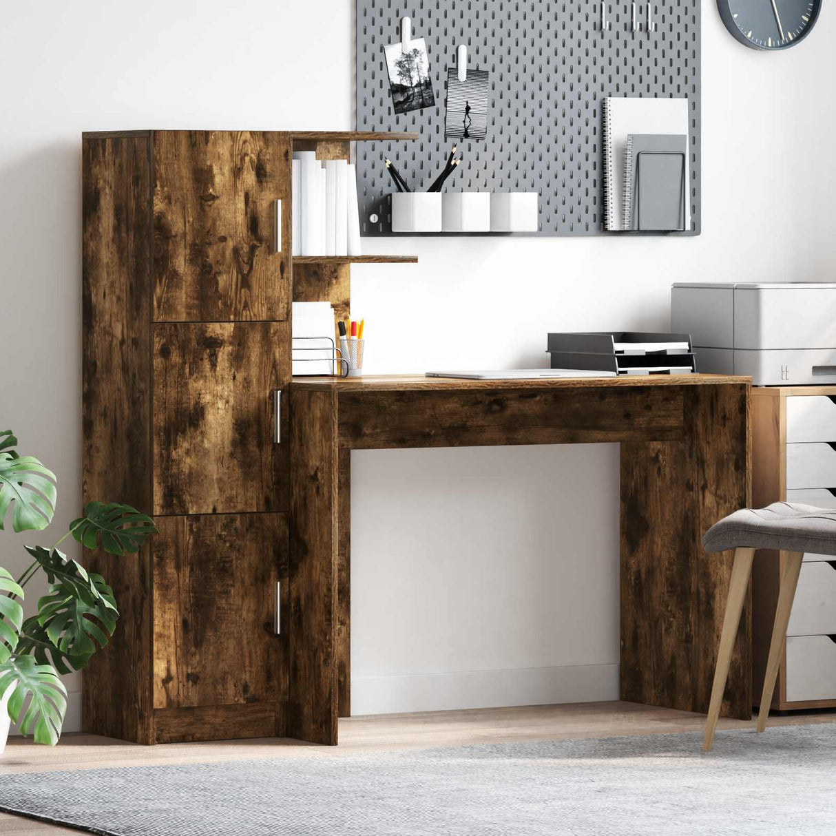 vidaXL Desk 2 pcs White