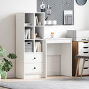 vidaXL Bureau met lade 2 pcs Wit