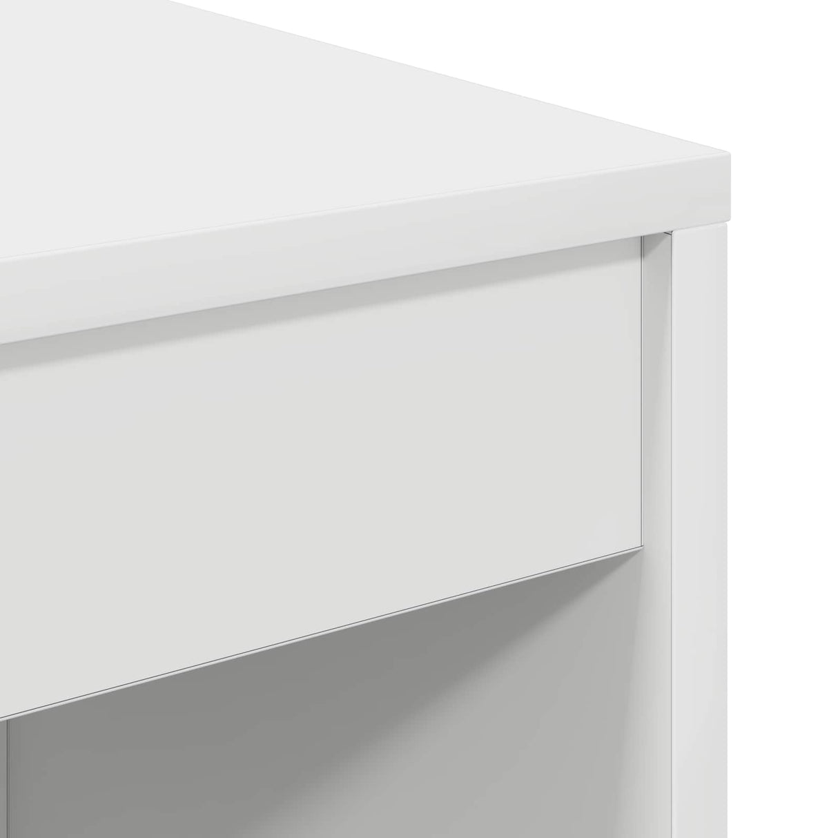 vidaXL Bureau met lade 2 pcs Wit