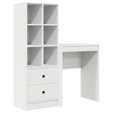 vidaXL Bureau met lade 2 pcs Wit