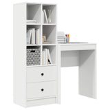vidaXL Bureau met lade 2 pcs Wit