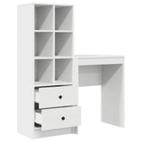 vidaXL Bureau met lade 2 pcs Wit