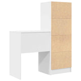 vidaXL Bureau met lade 2 pcs Wit