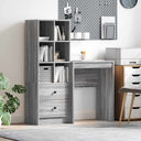 vidaXL Bureau met lade 2 pcs Wit
