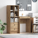 vidaXL Bureau met lade 2 pcs Wit