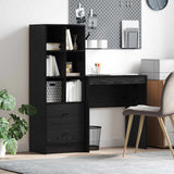vidaXL Bureau met lade 2 pcs Wit