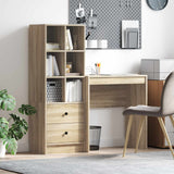 vidaXL Bureau met lade 2 pcs Wit