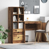 vidaXL Bureau met lade 2 pcs Wit