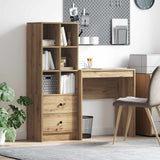 vidaXL Bureau met lade 2 pcs Wit