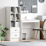 vidaXL Bureau met lade 2 pcs Wit