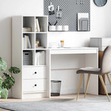 vidaXL Bureau met lade 2 pcs Wit