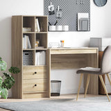 vidaXL Bureau met lade 2 pcs Wit
