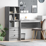 vidaXL Bureau met lade 2 pcs Wit