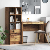 vidaXL Bureau met lade 2 pcs Wit