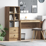 vidaXL Bureau met lade 2 pcs Wit
