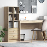 vidaXL Bureau met lade 2 pcs Wit