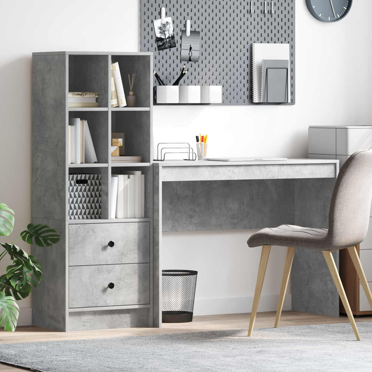 vidaXL Bureau met lade 2 pcs Wit
