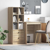 vidaXL Bureau met lade 2 pcs Wit
