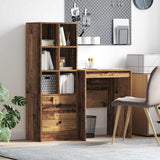 vidaXL Bureau met lade 2 pcs Wit