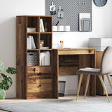 vidaXL Bureau met lade 2 pcs Wit