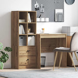 vidaXL Bureau met lade 2 pcs Wit