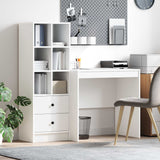 vidaXL Bureau met lade 2 pcs Wit