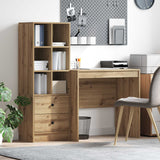 vidaXL Bureau met lade 2 pcs Wit