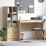vidaXL Bureau met lade 2 pcs Wit