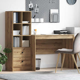 vidaXL Bureau met lade 2 pcs Wit