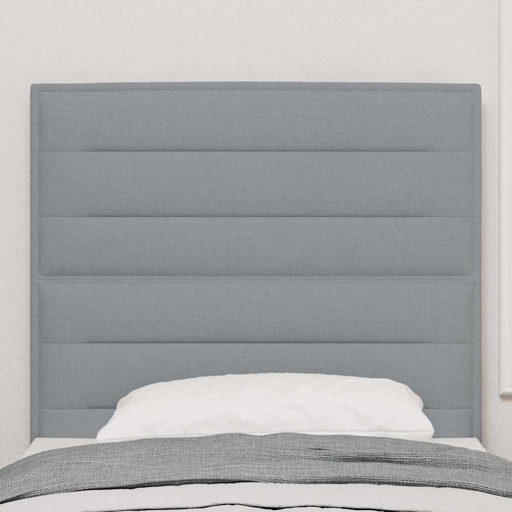 vidaXL Hoofdbord Lichtgrijs 80 cm Stof
