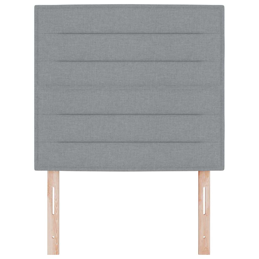 vidaXL Hoofdbord Lichtgrijs 80 cm Stof