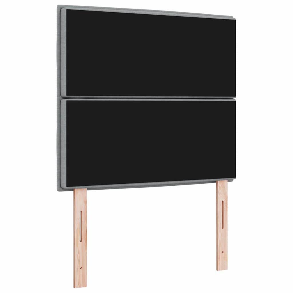 vidaXL Hoofdbord Lichtgrijs 80 cm Stof