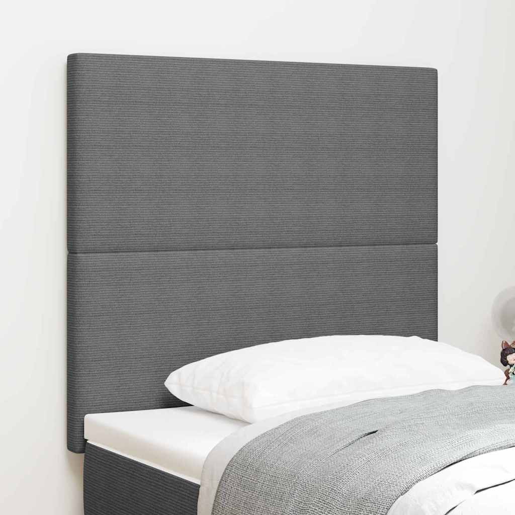 vidaXL Hoofdbord Lichtgrijs 80 cm Corduroy stof