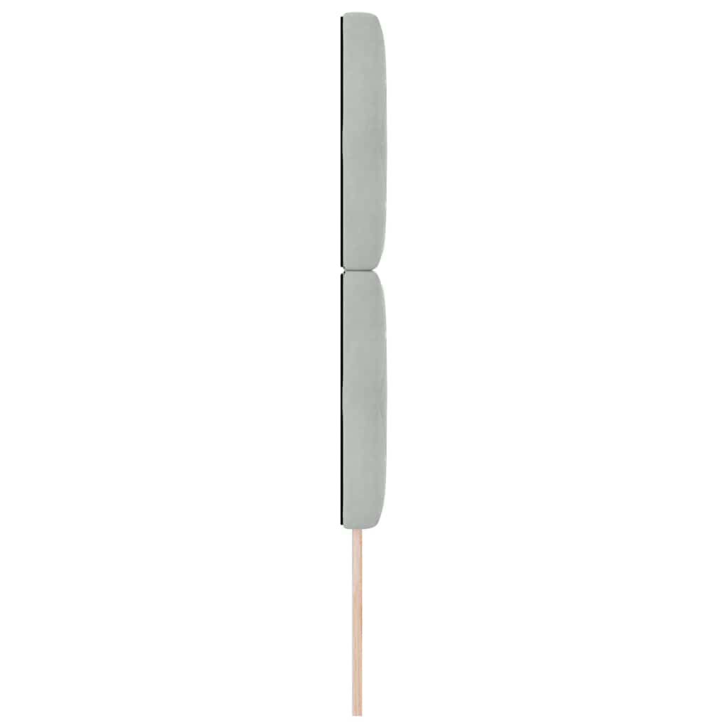 vidaXL Hoofdbord Lichtgrijs 80 cm Fluweel