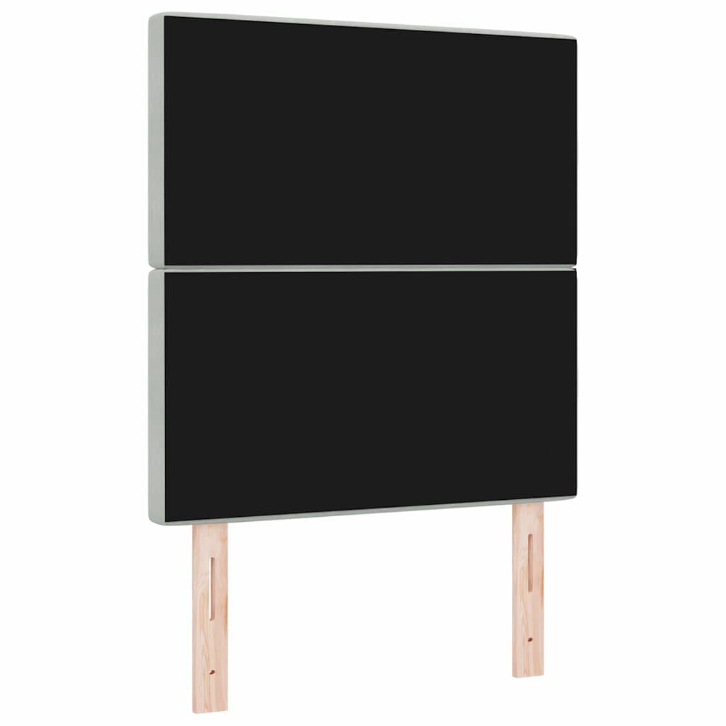vidaXL Hoofdbord Lichtgrijs 80 cm Fluweel