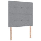 vidaXL Hoogte verstelbaar hoofdbord Lichtgrijs 80 cm Stof