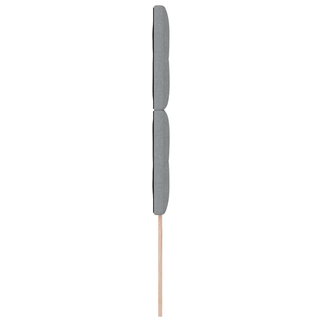 vidaXL Hoogte verstelbaar hoofdbord Lichtgrijs 80 cm Stof