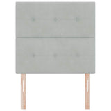 vidaXL Hoofdbord Lichtgrijs 80 cm Fluweel