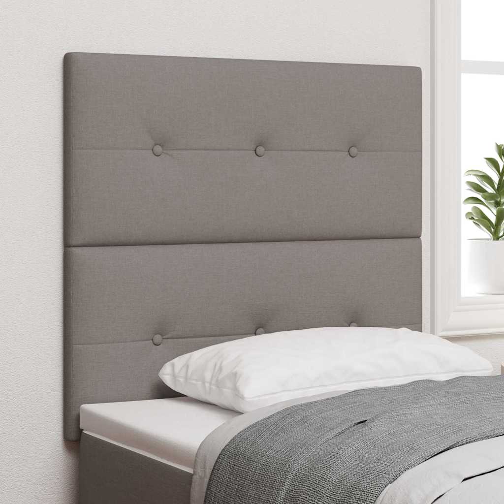 vidaXL Hoogte verstelbaar hoofdbord Lichtgrijs 80 cm Stof