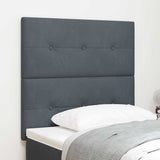 vidaXL Hoofdbord Lichtgrijs 80 cm Fluweel