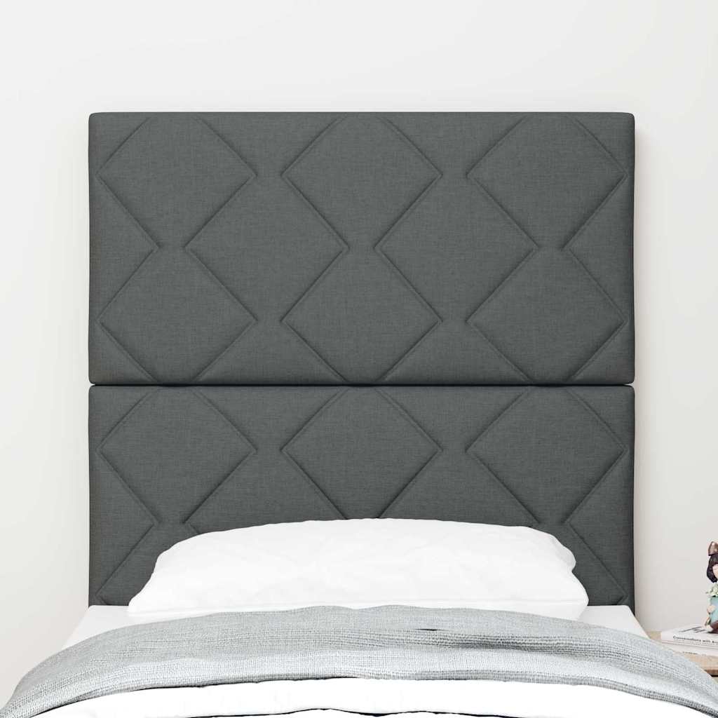 vidaXL Hoofdbord Lichtgrijs 80 cm Stof