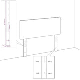 vidaXL Hoofdbord Donkergroen 80 cm Fluweel