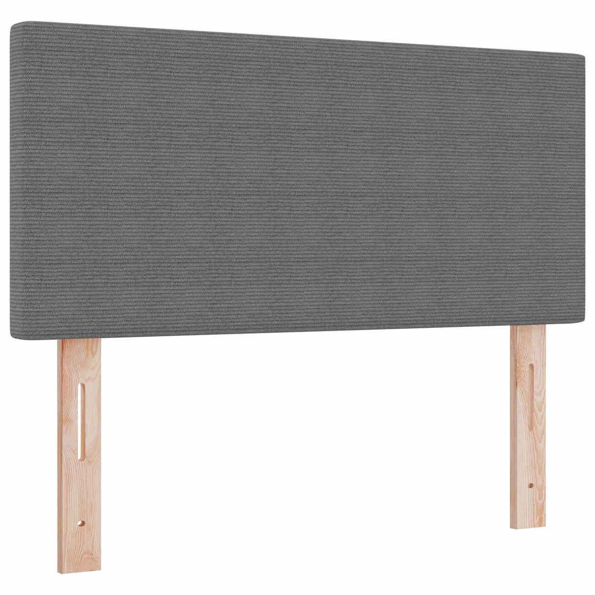 vidaXL LED Headboard with LED Strip Lights Light Grey 80 cm Polyester