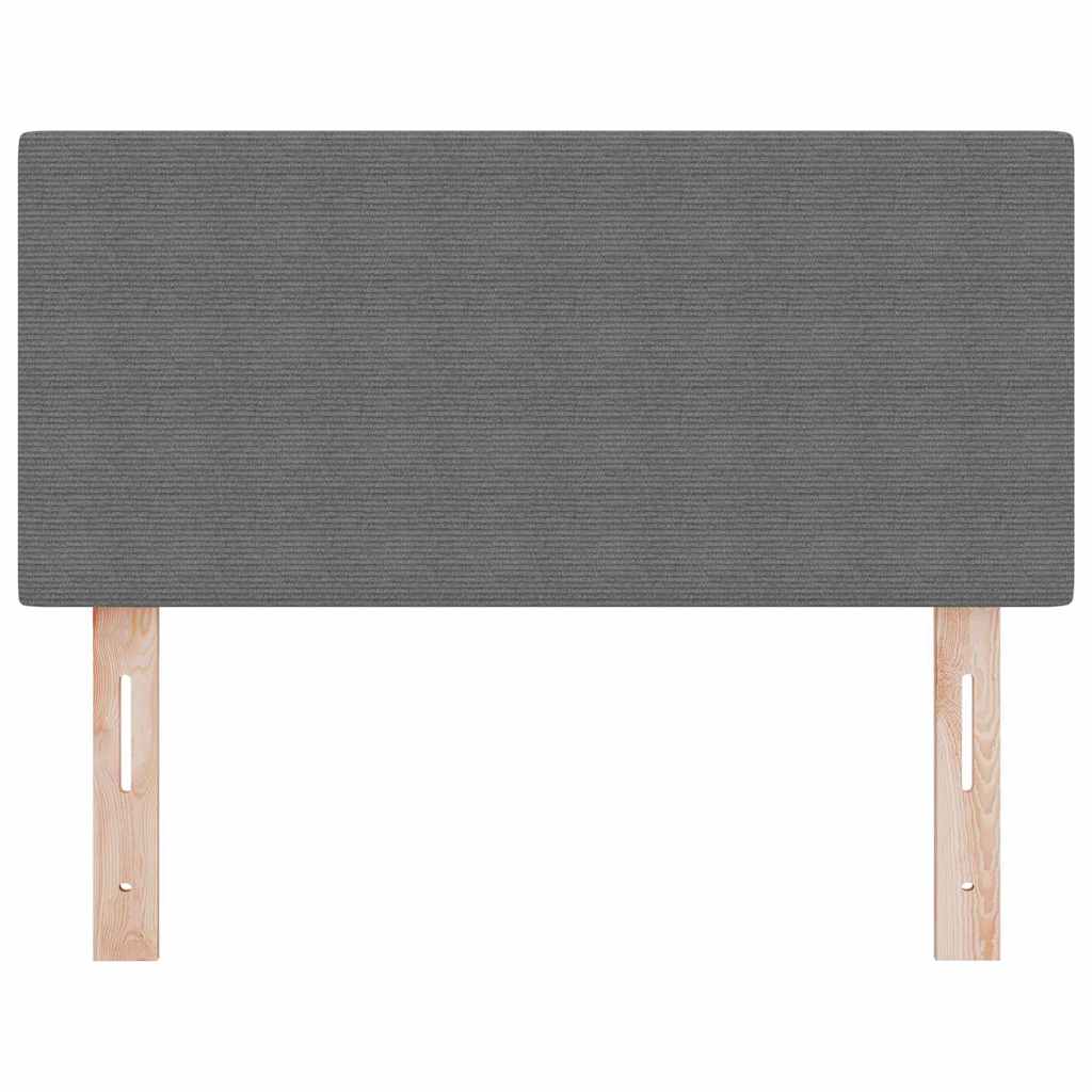 vidaXL LED Headboard with LED Strip Lights Light Grey 80 cm Polyester