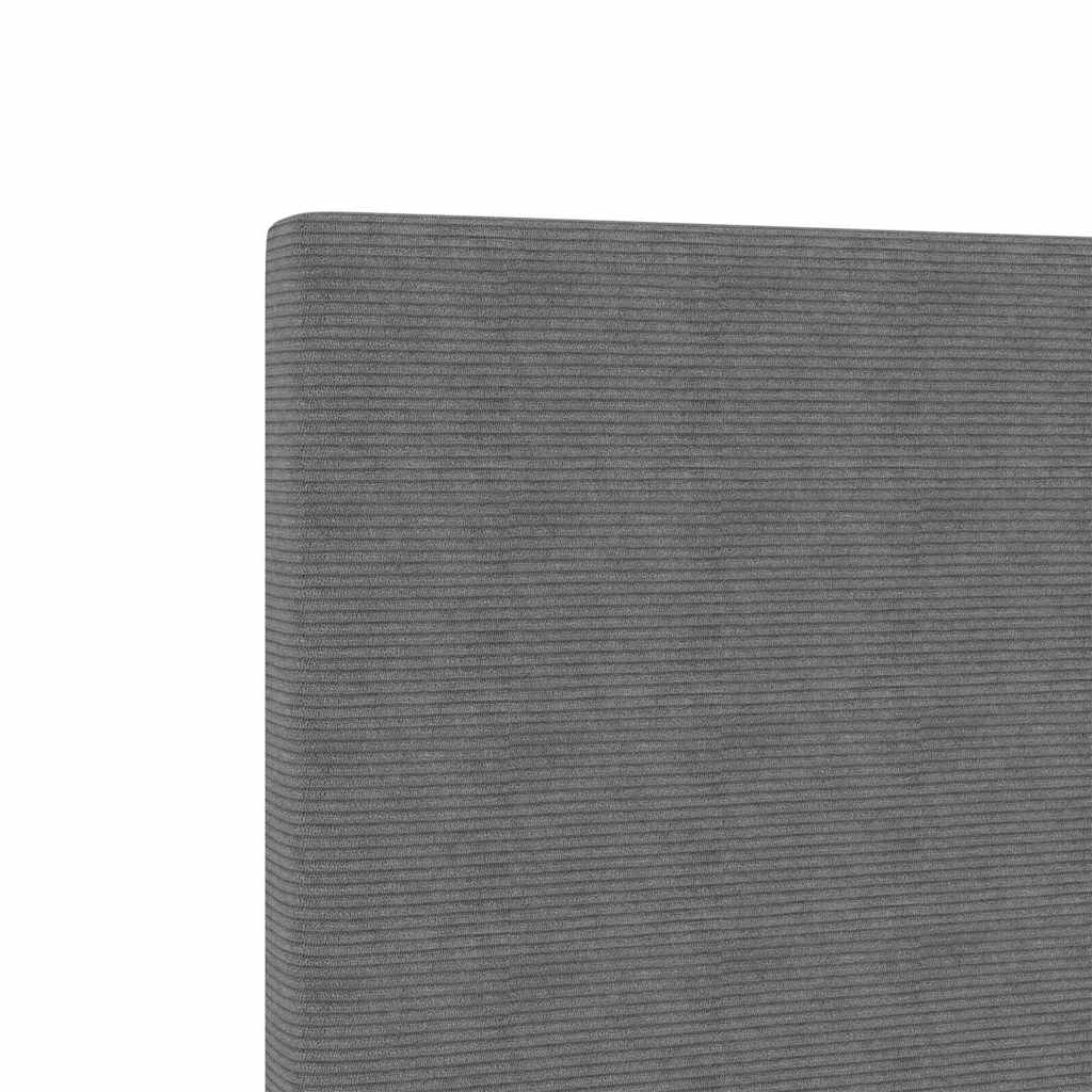 vidaXL LED Headboard with LED Strip Lights Light Grey 80 cm Polyester