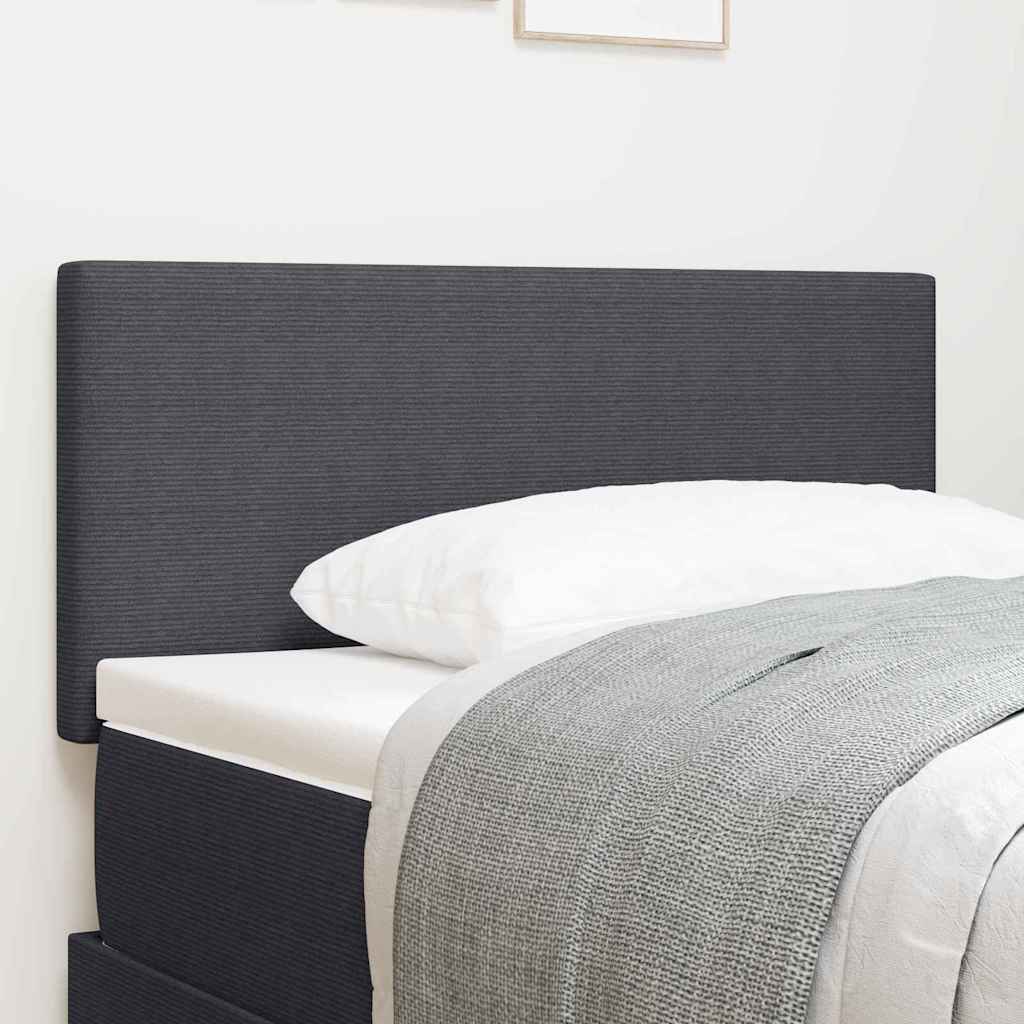 vidaXL LED Headboard with LED Strip Lights Light Grey 80 cm Polyester