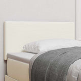 vidaXL LED Headboard with LED Strip Lights Light Grey 80 cm Polyester
